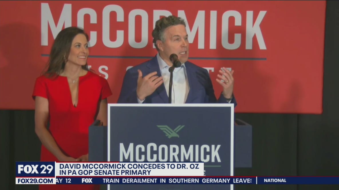 McCormick concedes to Oz in Pennsylvania Senate GOP primary